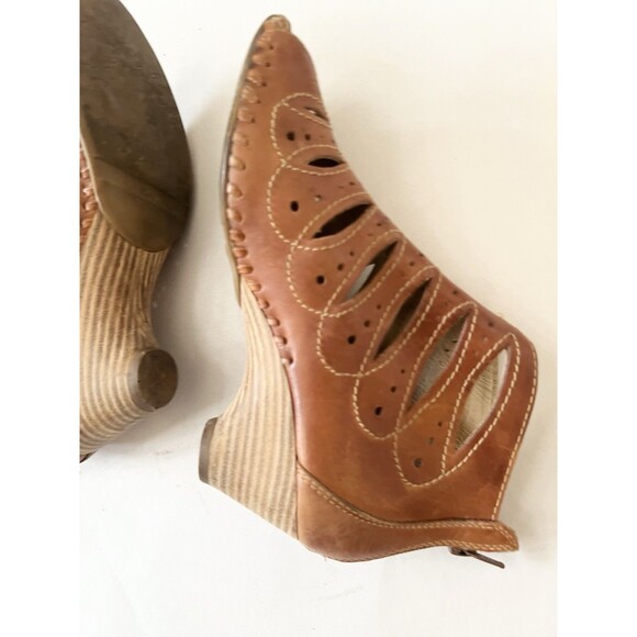 Pikolinos Java Gladiator Peep Toe Heeled Leather Sandals Brown Size 36 6 5.5 - Picture 10 of 10